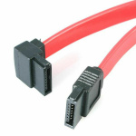 StarTech kaabel Left Angle SATA Serial Cable F/F, 45cm, punane