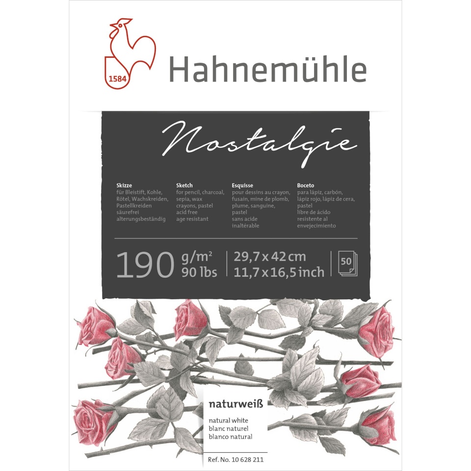 Hahnemühle joonistusplokk Sketchbook Nostalgie A 3 50 Sheets 190 g