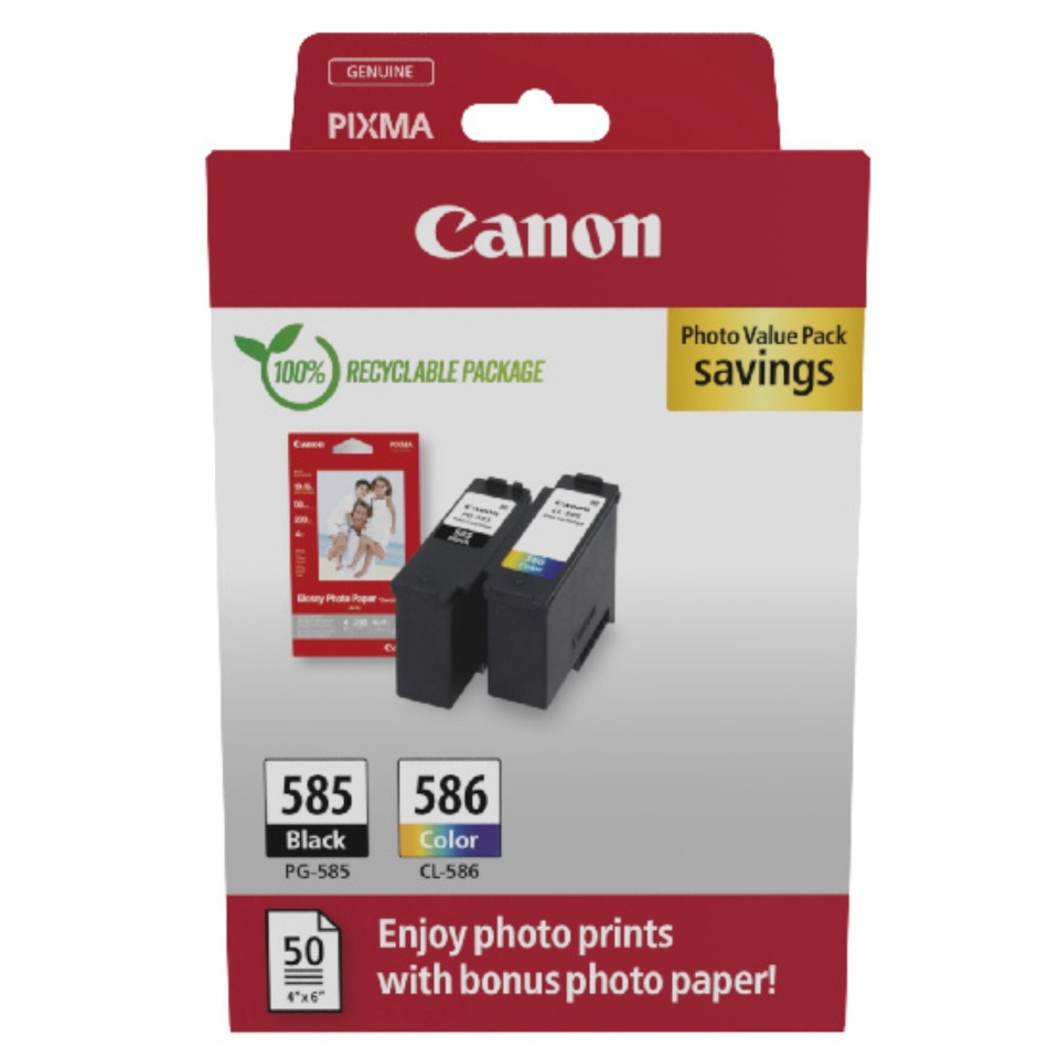 Canon tindikassett Canon PG-585 / CL-586 foto Value Pack