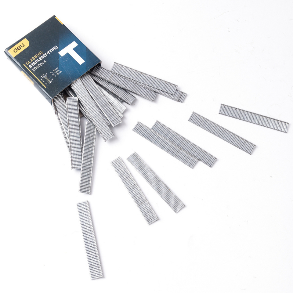 Deli Tools Staples type T EDL238010, 2000 pieces