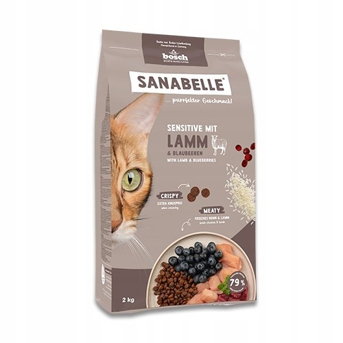 Bosch kuivtoit kassile Sanabelle Life Sensitive with Lamb & Blueberries, 8kg