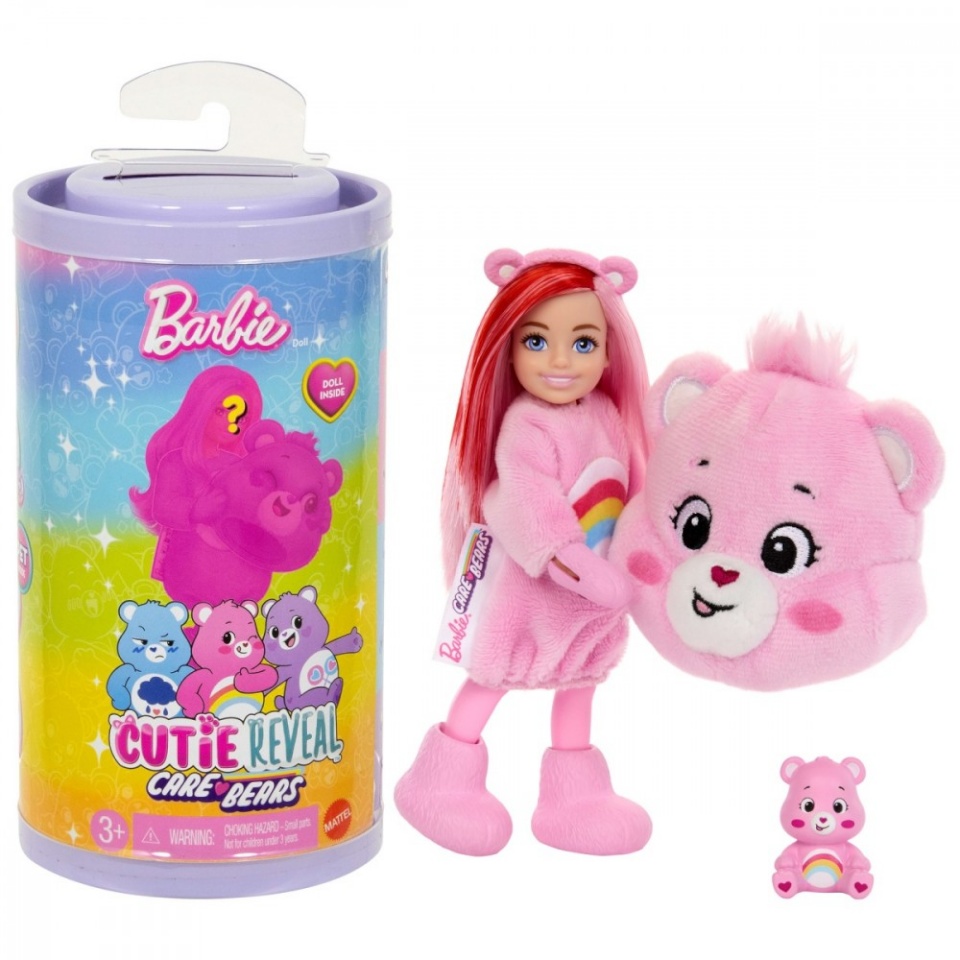 Mattel mängunukk Doll Barbie Chelsea Cutie Reveal Care Bears