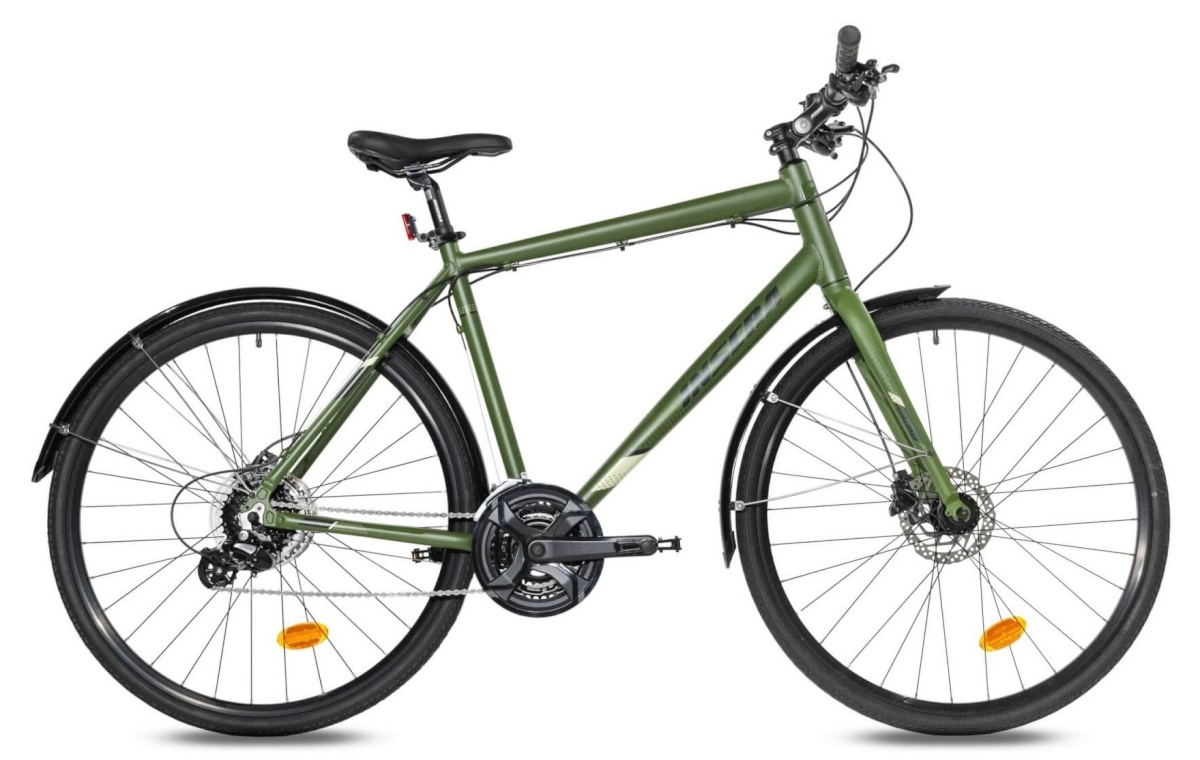 Insera jalgratas Reflex 28" 24-aastane hübriid- ja matkaratas 53 cm roheline