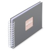 Hama fotoalbum Fine Art Spiral Steingrau 24x17 50 weiße Seiten 9836