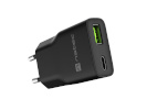 Natec Ribera USB Charger Gan Slim USB 1X USB-A + 1X USB-C 20W | NUC-2377