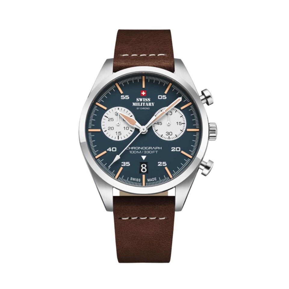 Swiss Military Chrono meeste kell SM34090.04 Hõbedane