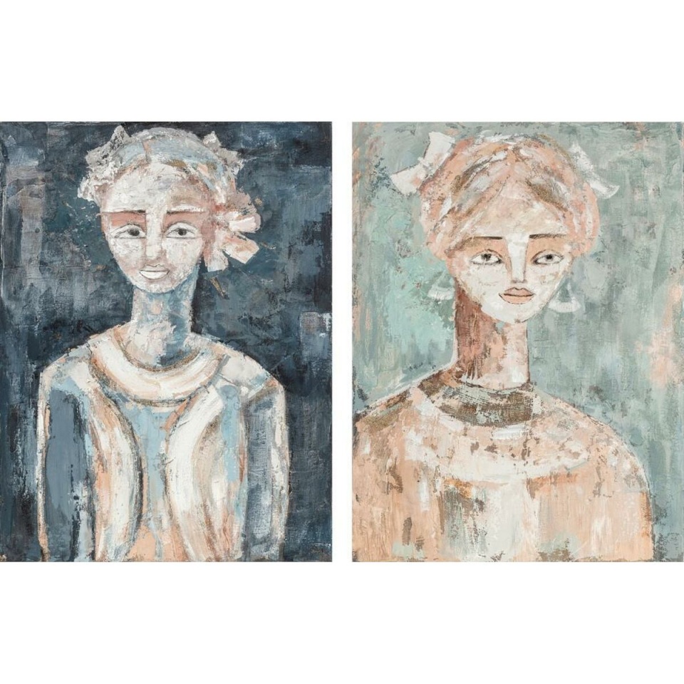 DKD Home Decor maal 90x3,7x120cm Koloniaalne 90x4x120cm Aafriklanna (2tk)