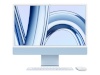 Apple lauaarvuti iMac 24" 4.5K Retina, M3 8C CPU, 10C GPU/8GB/256GB SSD/sinine/INT