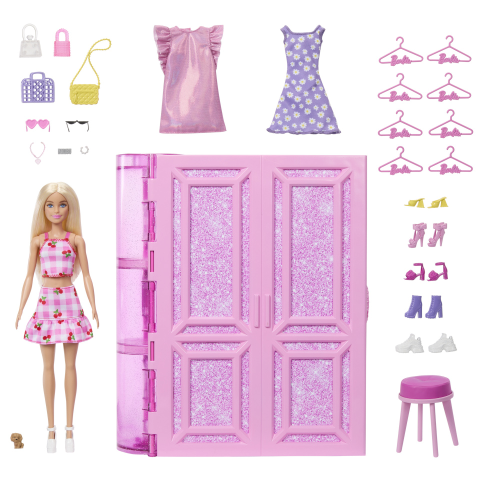 Mattel Barbie Traumkleiderschrank mit Puppe