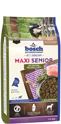 Bosch kuivtoit koerale Maxi Senior Poultry, Rice, 12,5kg