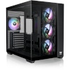 Thermaltake korpus View 380 TG ARGB (must, Tempered Glass x 2)