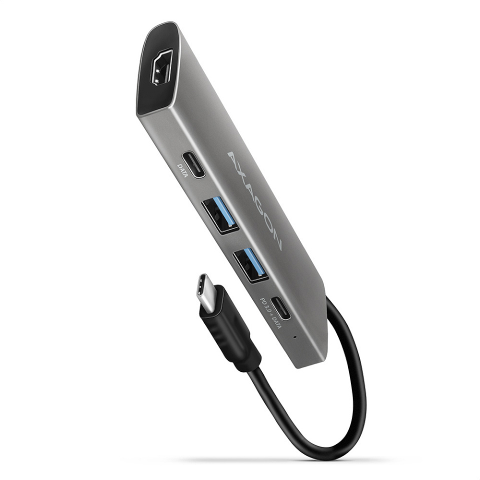 Axagon dokkimisalus AXAGON | USB-C 10Gbps SPEEDSTER 5in1 hub (rev2.0) | HMC-5G2 | HDMI ports quantity 1