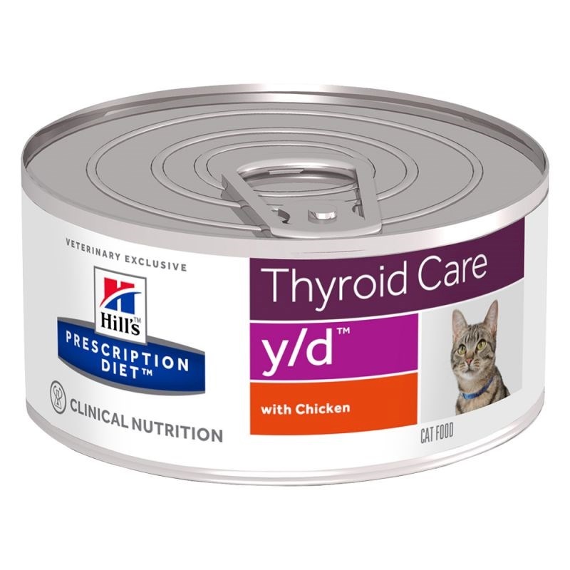 Hill's kassitoit Prescription Diet Thyroid Care Feline y/d Chicken, 156g