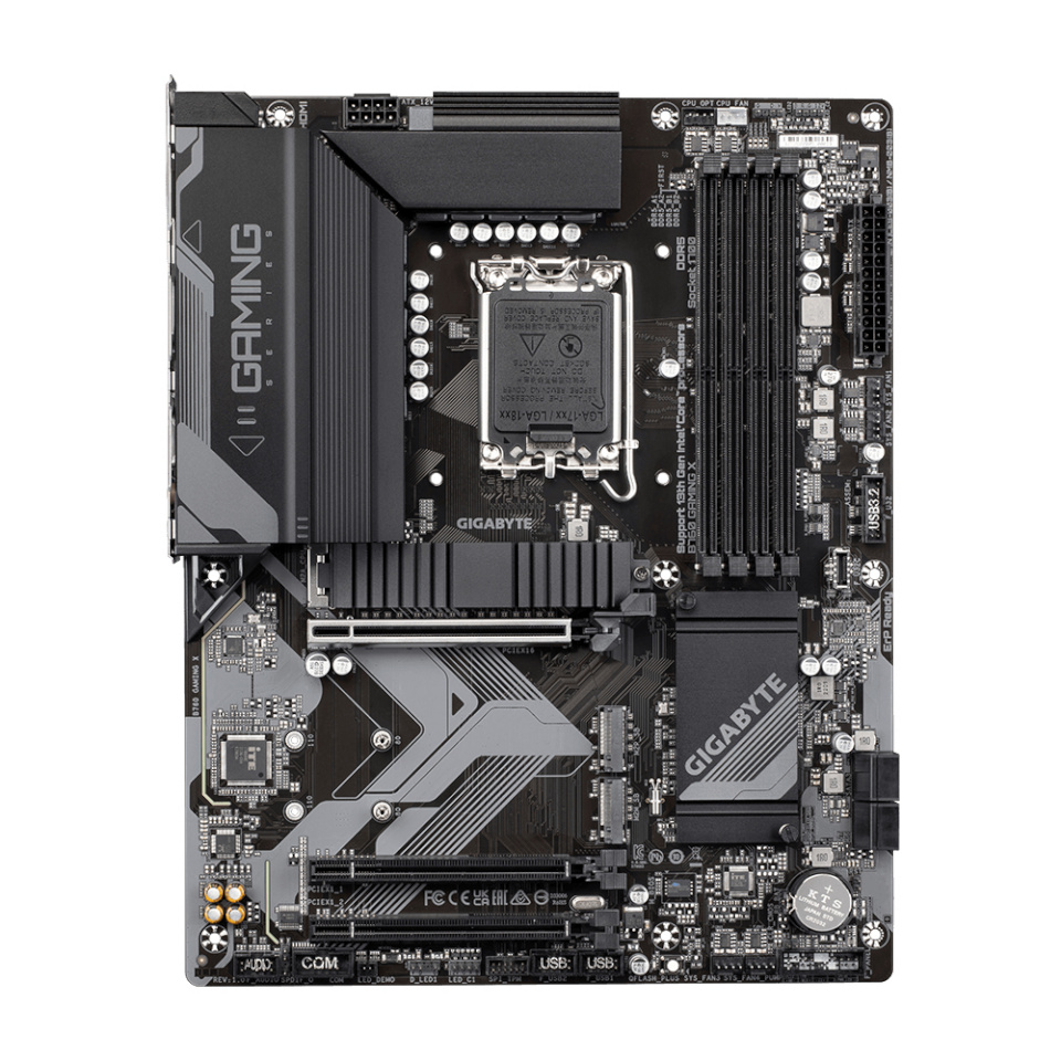 Gigabyte emaplaat B760 GAMING X, Intel, LGA1700, DDR5, ATX