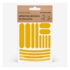 Bookman Helkurkleepsud jalgrattale Reflective Stickers for Bicycles, Yellow Strips