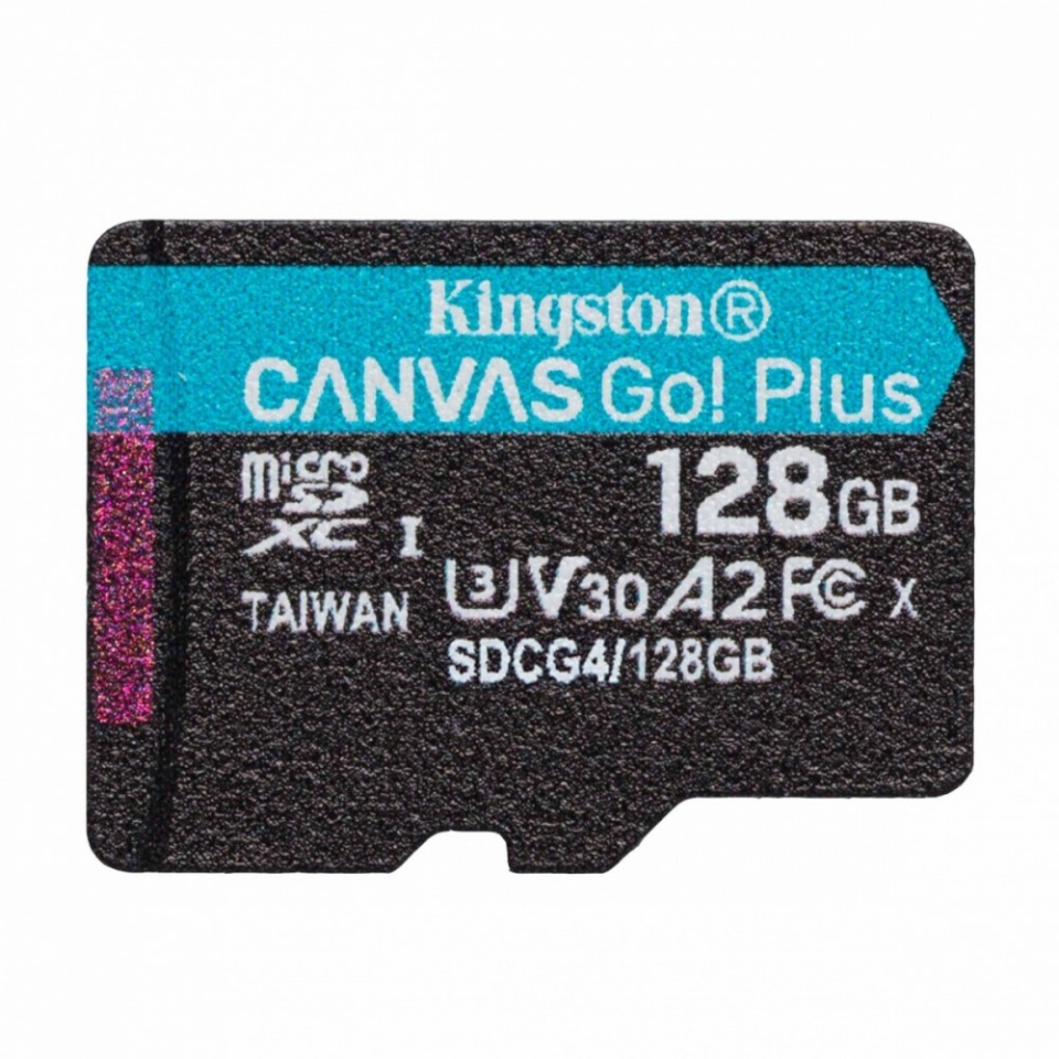 Kingston mälukaart microSD 128GB Canvas Go! Plus 200MB/s A2 U3 V30