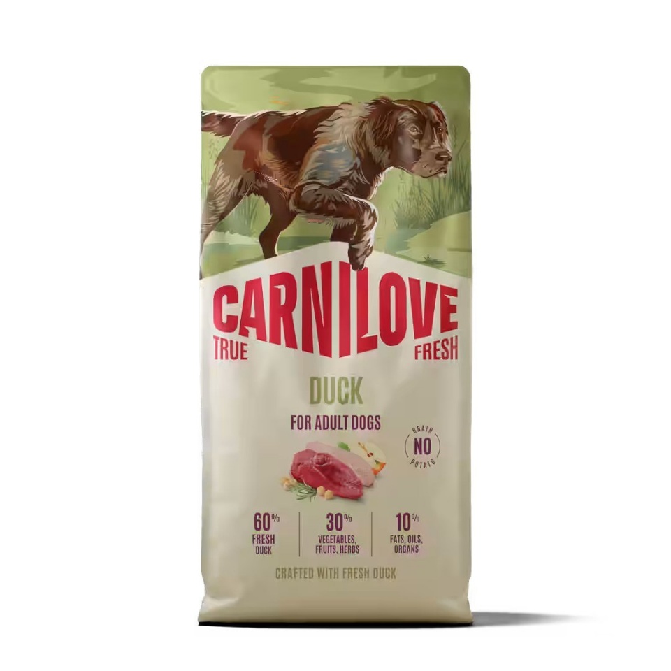 Carnilove kuivtoit koerale True Fresh Duck, 12kg
