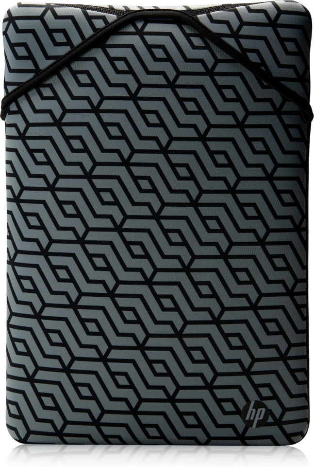 HP sülearvutikott 14 Reversible Sleeve, Sanitizable – must, Geometric pattern