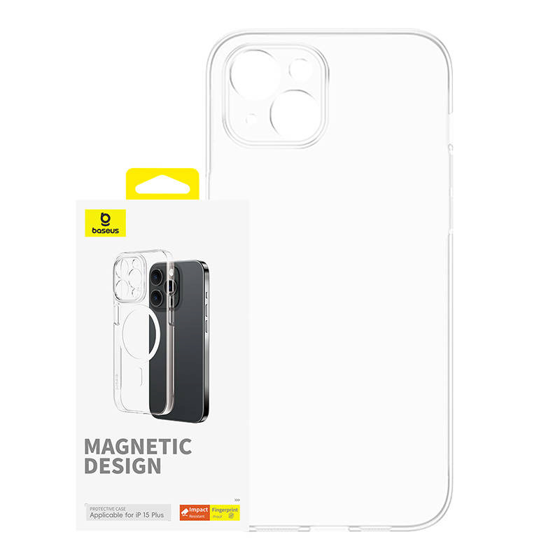Baseus kaitsekest Magnetic Phone Case iPhone 15 Plus OS-Lucent Series Clear