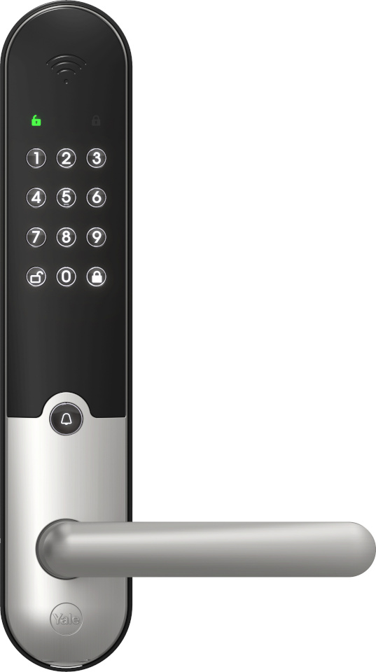 Yale Doorman L3 nutikas lukk, harjatud roostevaba teras