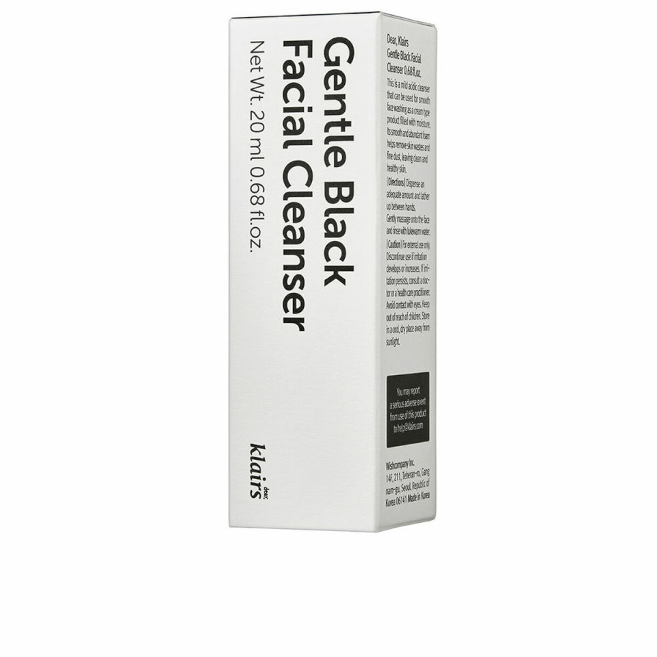Dear Klairs Näo puhastamise geel GENTLE BLACK