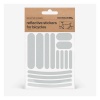 Bookman Helkurkleepsud jalgrattale Reflective Stickers for Bicycles, White Strips