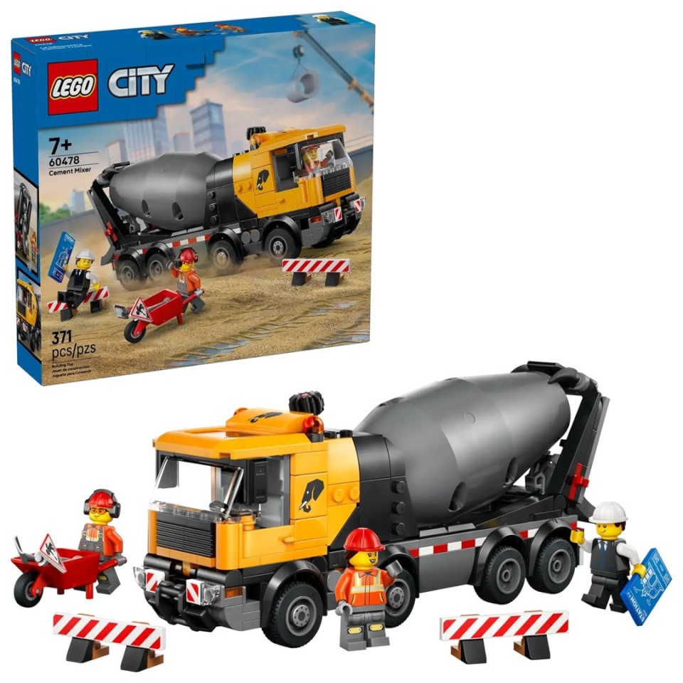 Lego klotsid CITY 60478 Cement Mixer
