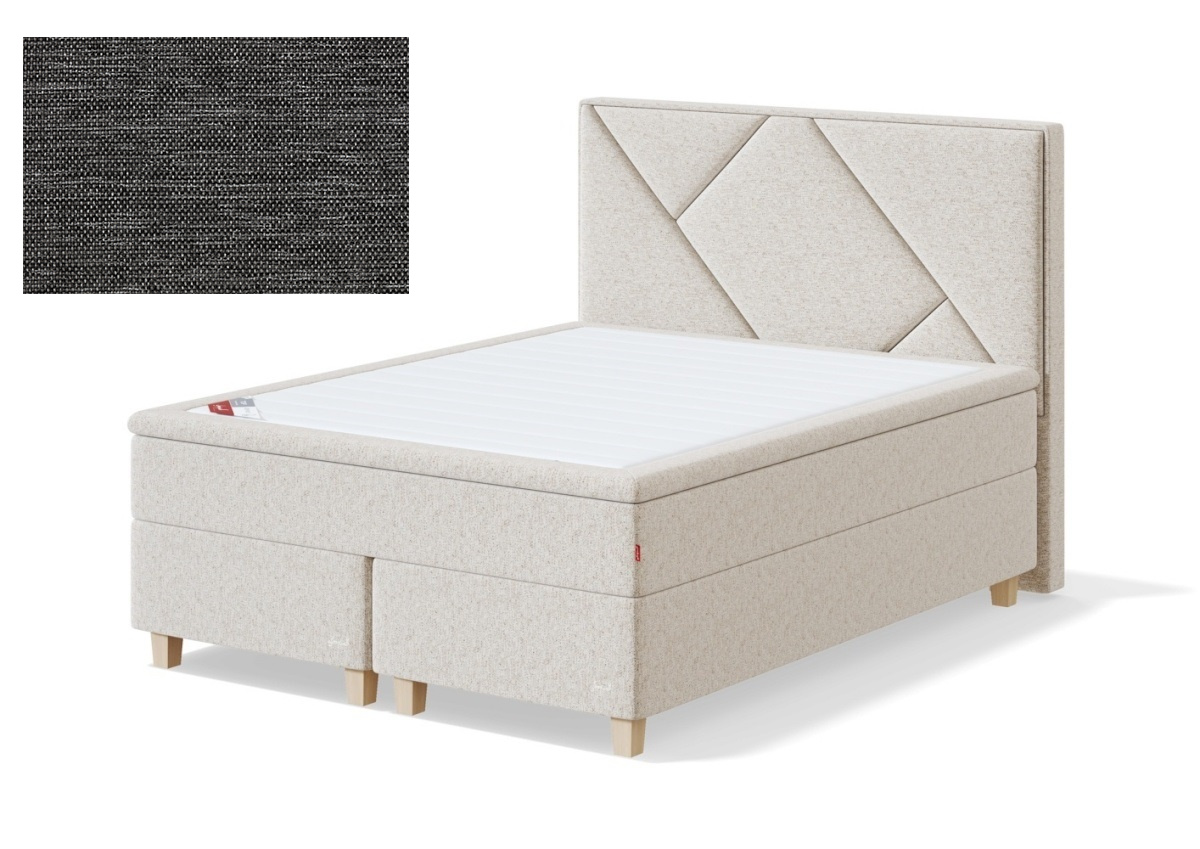 Sleepwell kontinentaalvoodi RED CONTINENTAL, 180x200x50cm, MANGO tumehall, jäik