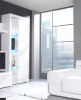 Cama Meble vitriinkapp high display cabinet SAMBA valge/valge läikega