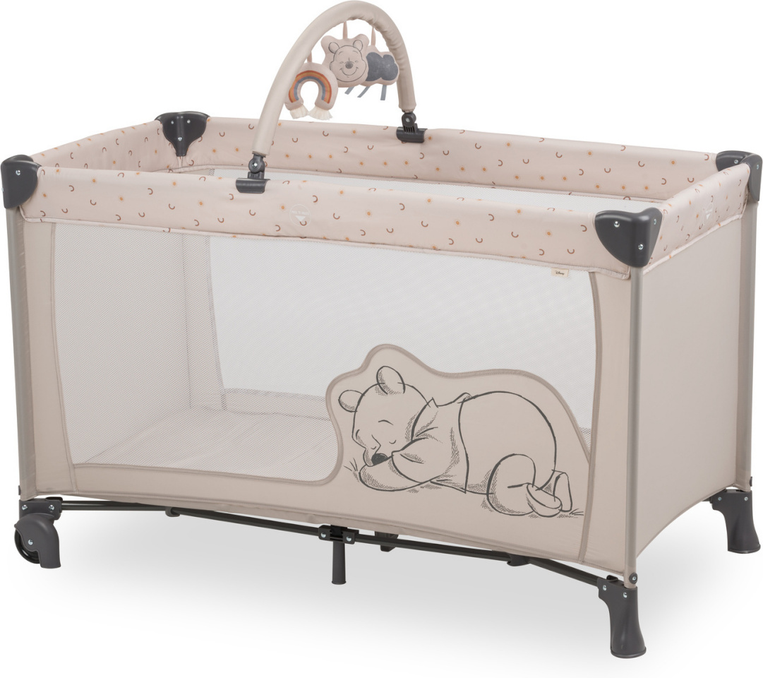 Hauck võrevoodi Dream N Play Go, Puhh Rainbow beež