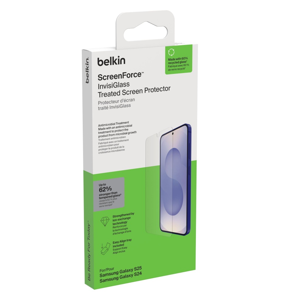 Belkin ekraani kaitsekile ScreenForce Invisiglass Samsung S25 OVB048hq