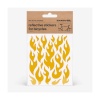 Bookman Helkurkleepsud jalgrattale Reflective Stickers for Bicycles, Yellow Flames