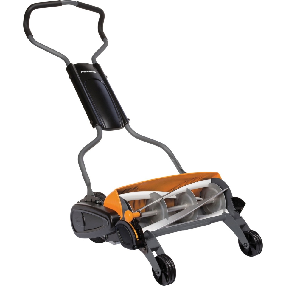Fiskars käsimuruniiduk 1000591 StaySharp Max Cylinder Mower, must/oranž