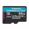 Kingston mälukaart microSDXC 64GB Canvas Go! Plus 200MB/s A2 U3 V30