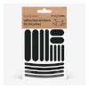 Bookman Helkurkleepsud jalgrattale Reflective Stickers for Bicycles, Black Strips
