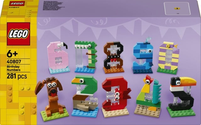 LEGO klotsid Aastaajad ja sündmused 40807 - Sünnipäevanumbrid