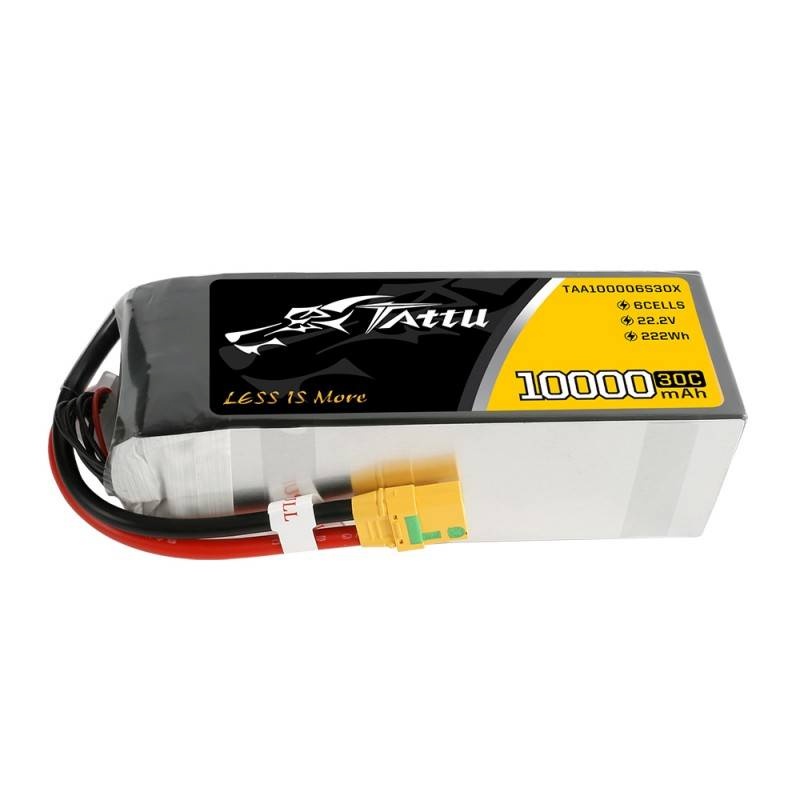 Tattu aku 10000mAh 22.2V 30C 6S1P XT90 Anti-spark Plug