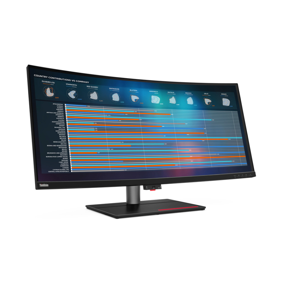 Lenovo monitor ThinkVision P40w-20 with MC50 - 39.7" | IPS | 5120 x 2160 | Thunderbolt | HDR
