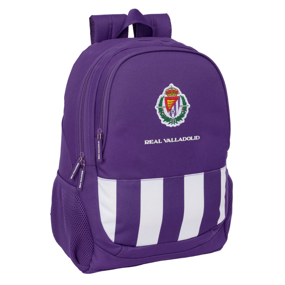Real Valladolid C.F. seljakott valge lilla 32x44x16cm