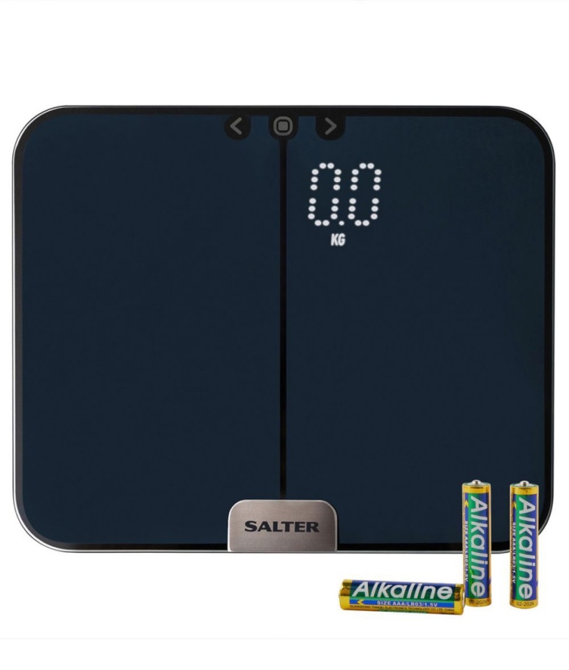 Salter vannitoakaal 9164 BK3R Phantom Analyser Scales, must