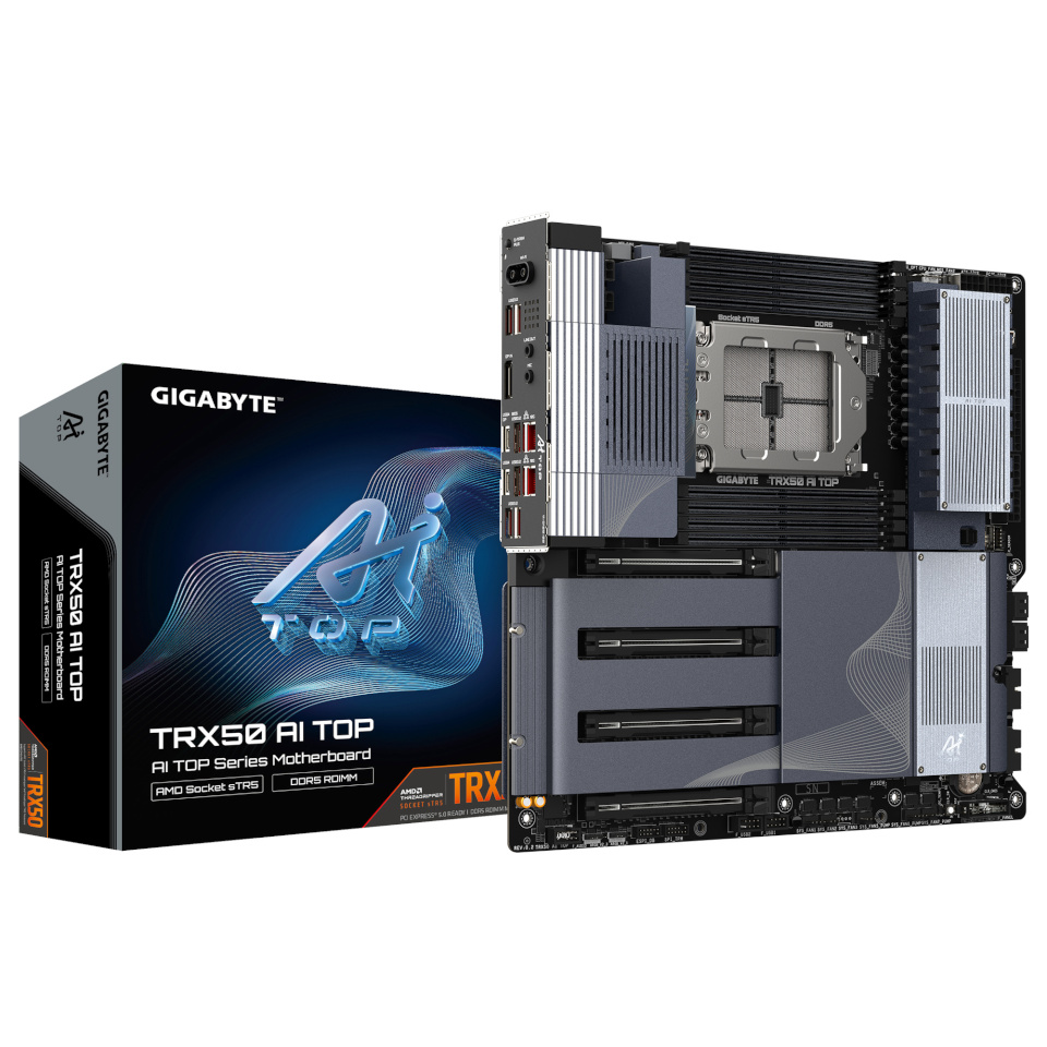 Gigabyte emaplaat TRX50 AI TOP (TR5,TR5,E-ATX,DDR5)