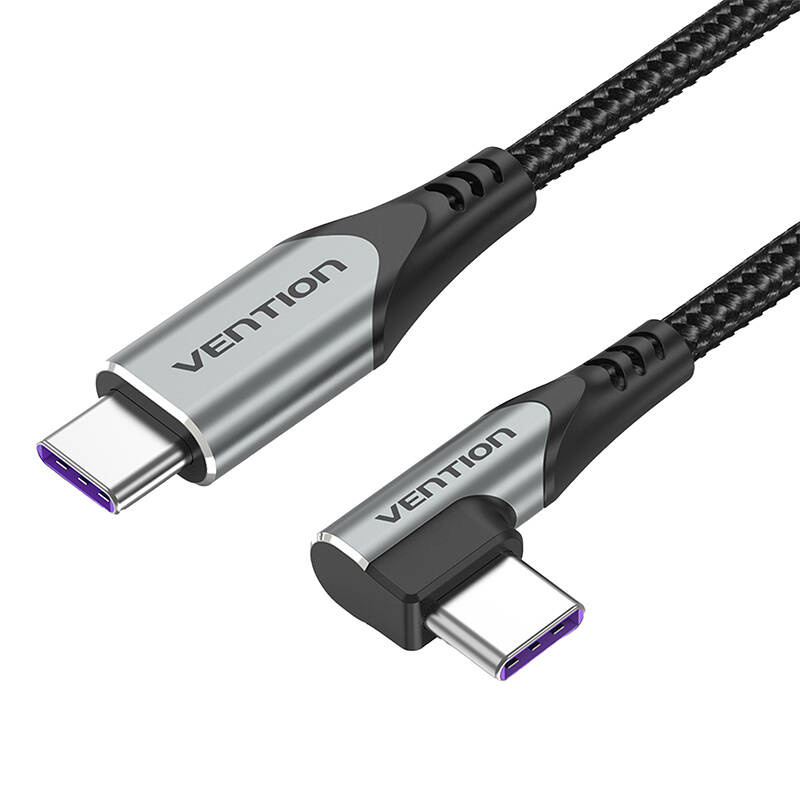 Vention laadimiskaabel Vention TAKHF USB-C -> USB-C 5A angle hall