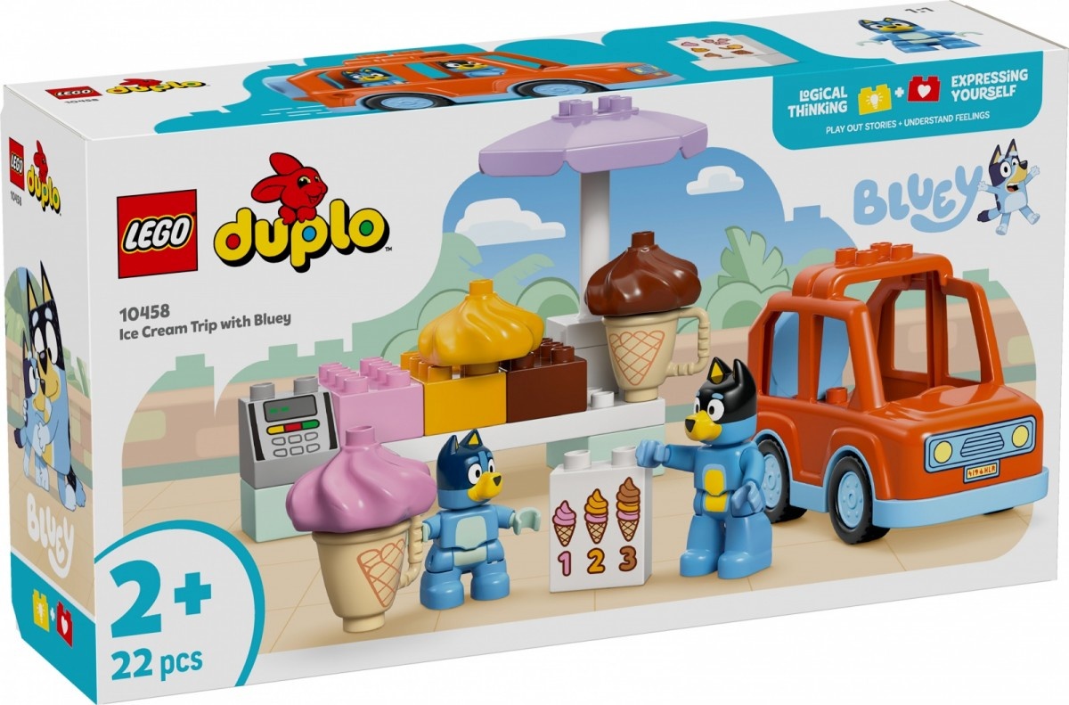 LEGO klotsid 10458 DUPLO Bluey Ausflug zur Eisdiele mit Bluey