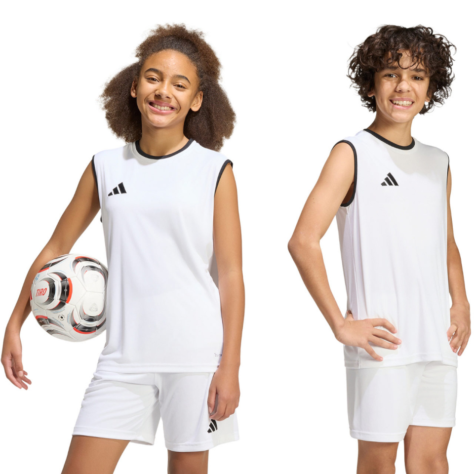 Adidas Teamwear T-särk lastele Entrada 26 Sleeveless Jersey valge KB3935 suurus 164cm