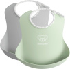 BabyBjörn pudipõll Baby Bib, 2tk, Grey/Powder Green
