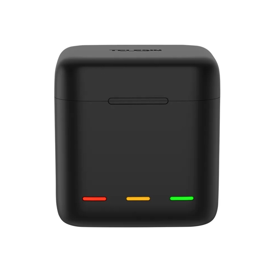 Telesin 3-slot charger box for GoPro Hero 12 / Hero 11 / Hero 10 / Hero 9