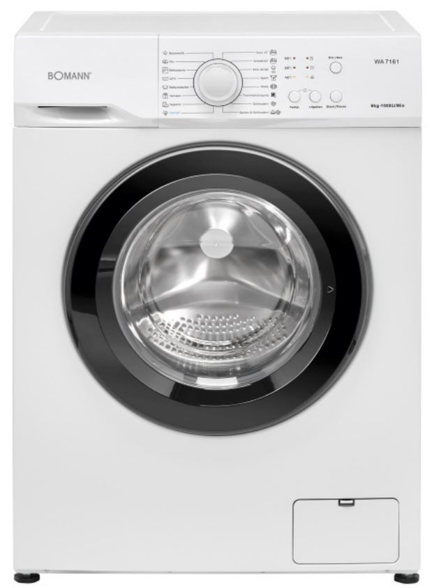 Bomann pesumasin WA7161 Washing Machine, 6kg, 1000 p/min, valge