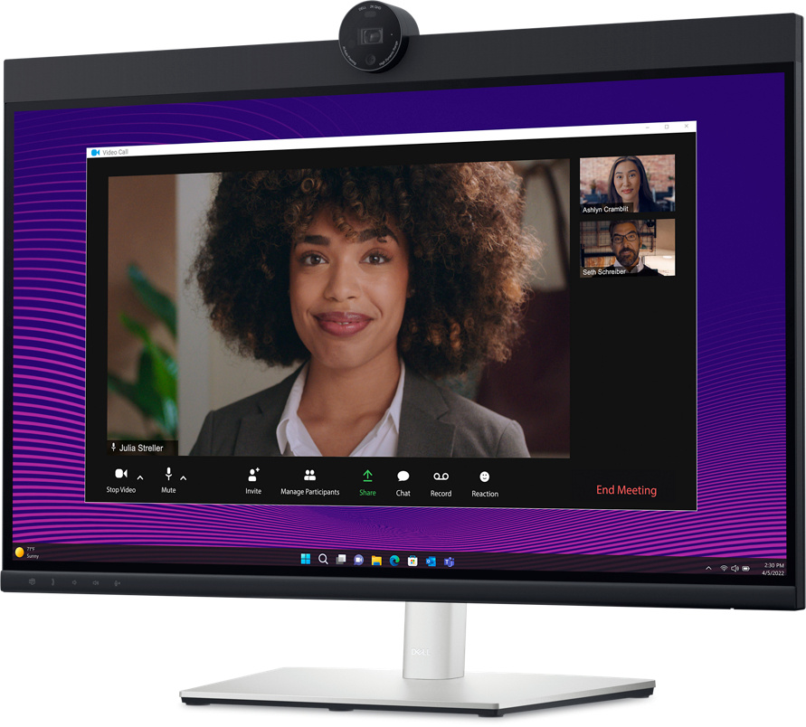 Dell monitor LCD -P2724DEB 27" Video Conferencing Monitor QHD , 350 cd/m² 1000:1 5 ms HDMI DisplayPort USB-C Speaker