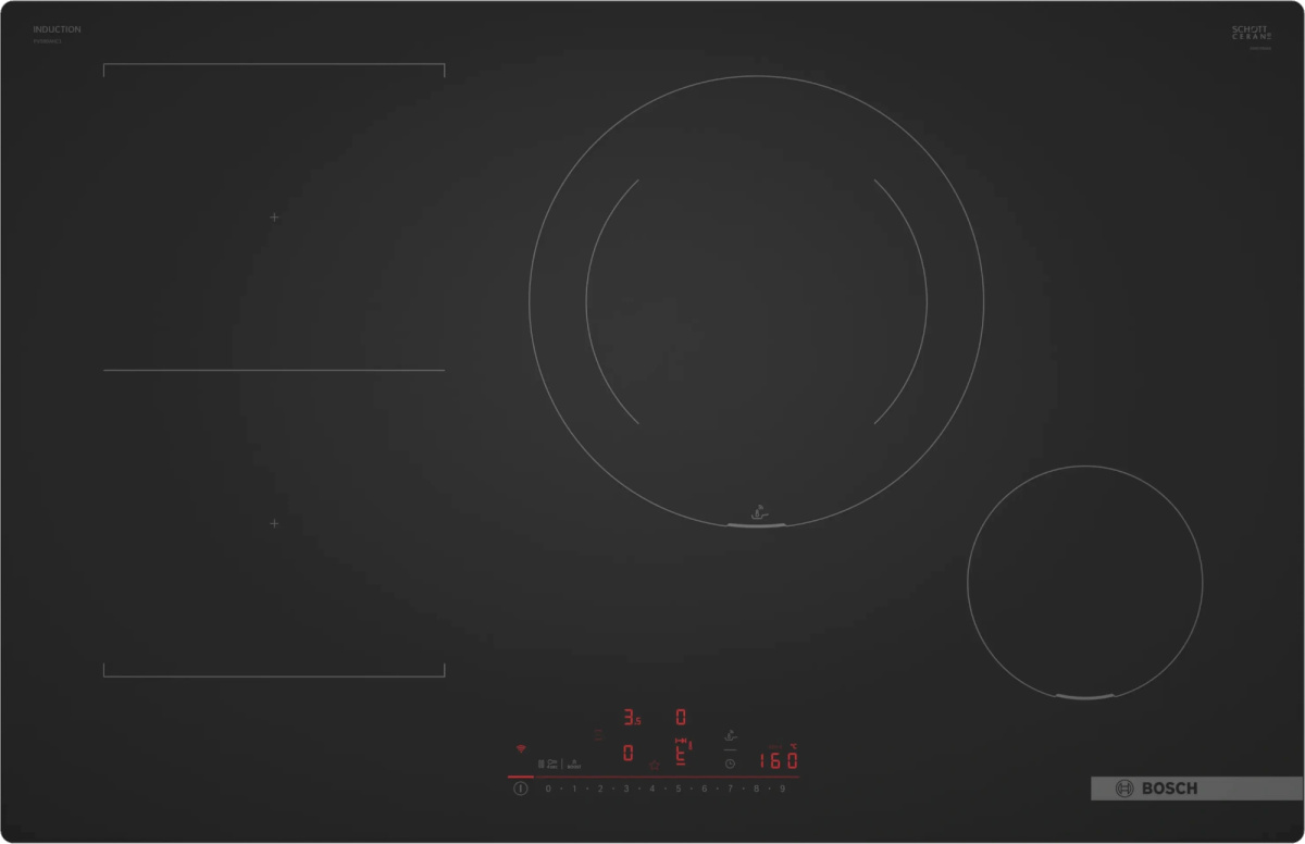 Bosch integreeritav induktsioonplaat PVS81AHC1E Series 6 Built-In Induction Hob, 80cm, must