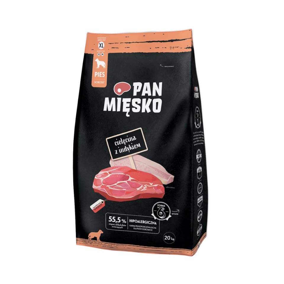 Pan Mięsko kuivtoit koerale Mr, Meat Veal with Turkey XL, 20kg